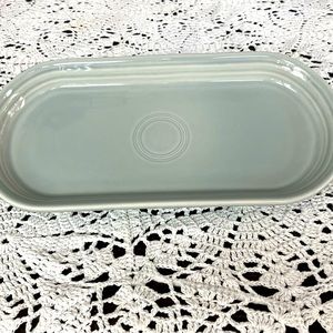 Fiesta wear small bread tray. Retired pearl gray.